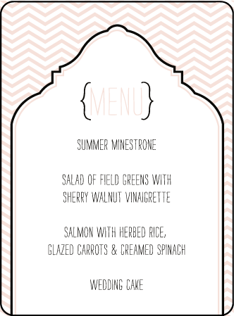 Boardwalk Letterpress Menu Design Medium