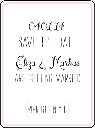 Boardwalk Letterpress Save The Date Design Medium