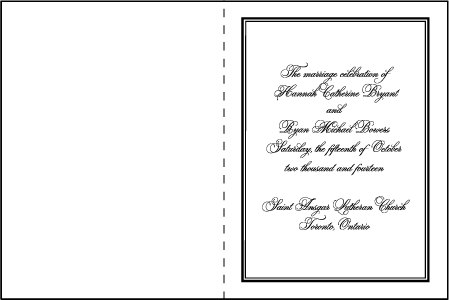 Bordure Letterpress Program Design Medium