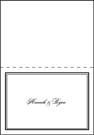 Bordure Letterpress Thank You Card Fold Design Medium