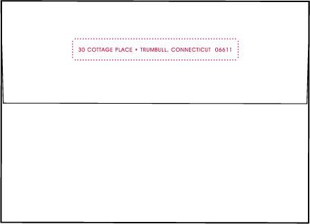 Botanicals Letterpress Envelope Design Medium
