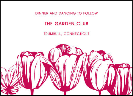Botanicals Letterpress Reception Design Medium