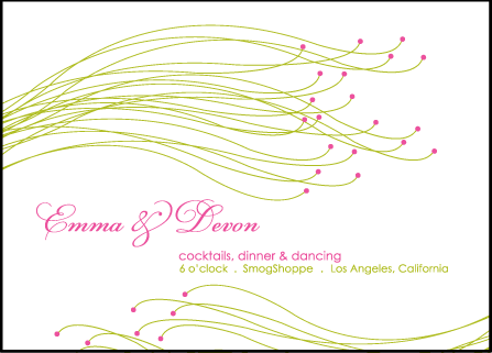 Botanique Letterpress Reception Design Medium