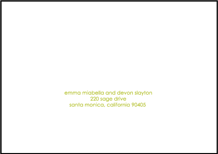 Botanique Letterpress Reply Envelope Design Medium