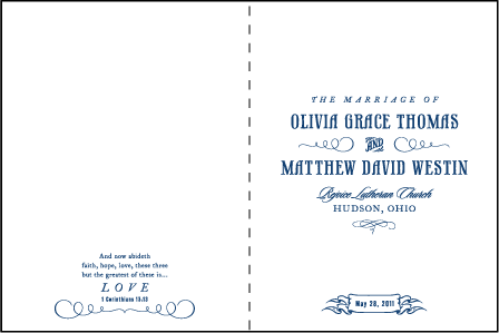 Bradford Letterpress Program Design Medium