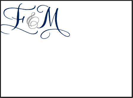 Bristol Calligraphy Letterpress Placecard Flat Design Medium