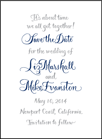 Bristol Calligraphy Letterpress Save The Date Design Medium