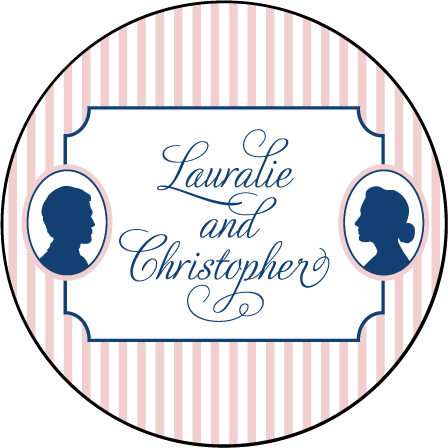 Cameo Letterpress Coaster Design Medium