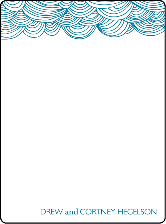Camilla Letterpress Thank You Card Flat Design Medium
