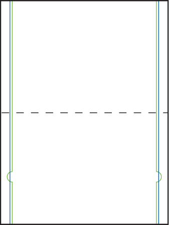 Cardette Letterpress Placecard Fold Design Medium