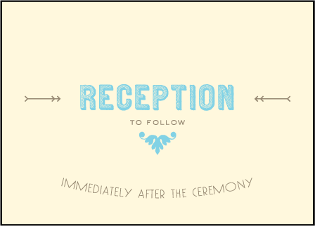 Carte de Visite Letterpress Reception Design Medium