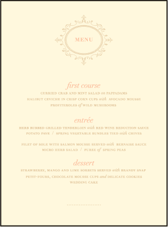 Cartoccio Letterpress Menu Design Medium