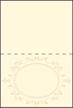 Cartoccio Letterpress Placecard Fold Design Medium