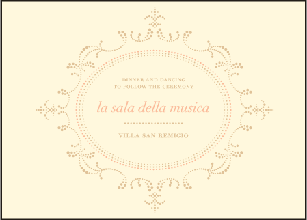Cartoccio Letterpress Reception Design Medium
