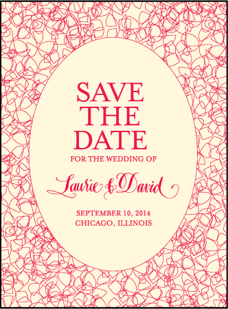 Cascade Letterpress Save The Date Design Medium