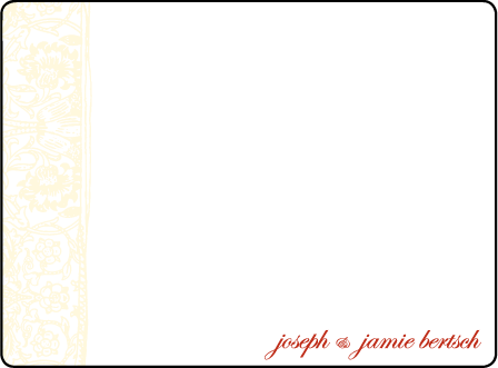 Cecilia Letterpress Thank You Card Flat Design Medium