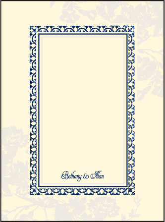 Cecily Letterpress Thank You Card Flat Design Medium