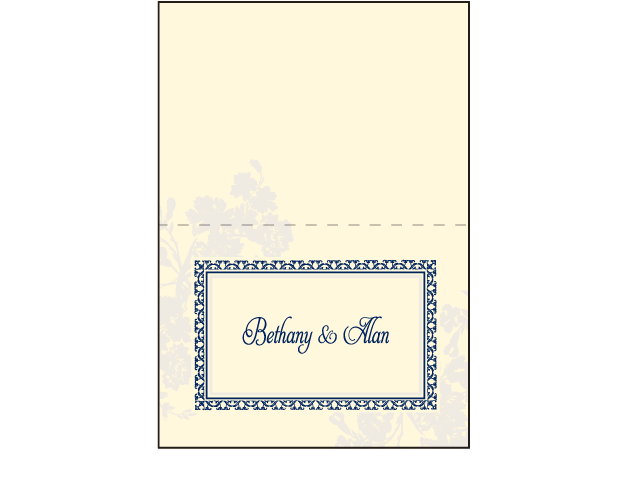 Cecily Letterpress Thank You Card Fold Design Medium