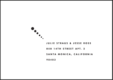 Champagne Letterpress Reply Envelope Design Medium