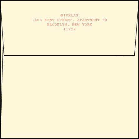 Chapin Letterpress Save The Date Envelope Design Medium