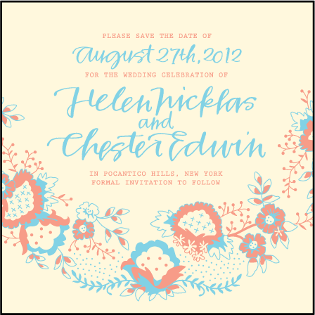 Chapin Letterpress Save The Date Design Medium