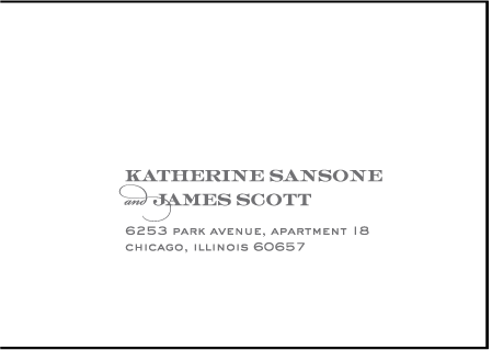 Charmed Chicago Letterpress Reply Envelope Design Medium