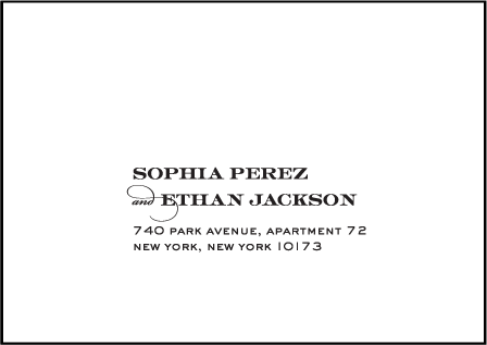 Charmed New York Letterpress Reply Envelope Design Medium