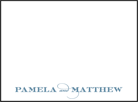 Charmed San Francisco Letterpress Placecard Flat Design Medium
