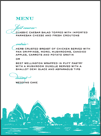 Charmed Sydney Letterpress Menu Design Medium