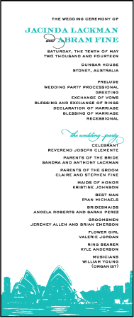 Charmed Sydney Letterpress Program Tea Design Medium