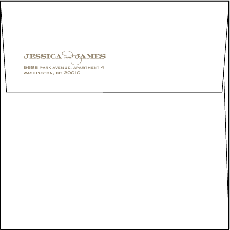 Charmed Washington DC Letterpress Envelope Design Medium