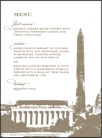 Charmed Washington DC Letterpress Menu Design Medium