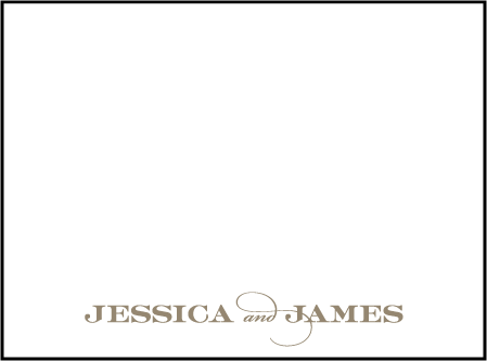 Charmed Washington DC Letterpress Favor Card Design Medium
