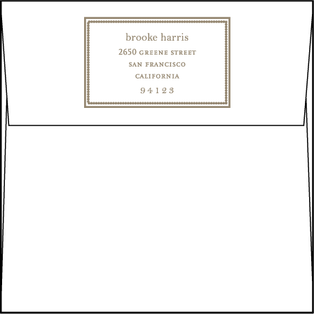 Chelsea Letterpress Thank You Card Flat Envelope Design Medium