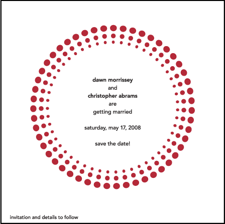 Circolo 2 Letterpress Save The Date Design Medium