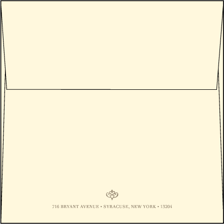 Claddagh Letterpress Envelope Design Medium