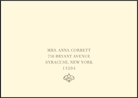 Claddagh Letterpress Reply Envelope Design Medium