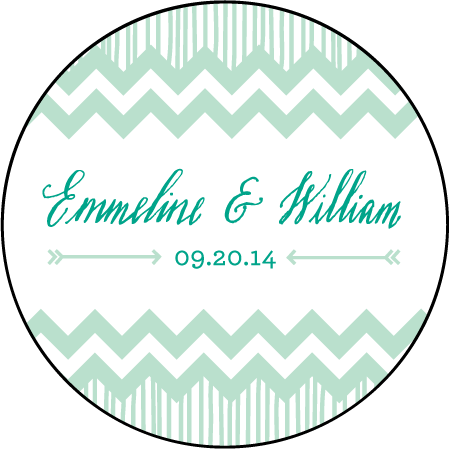 Classic Chevron Letterpress Coaster Design Medium