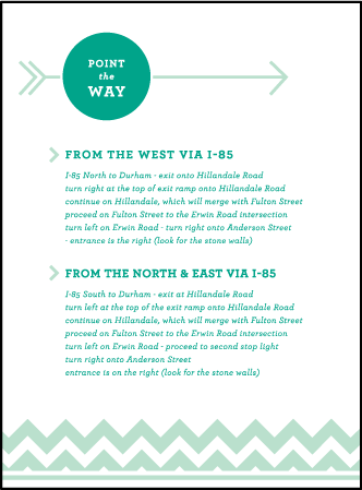 Classic Chevron Letterpress Direction Design Medium