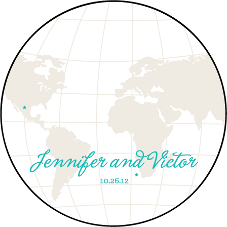 Classic Destination Letterpress Coaster Design Medium