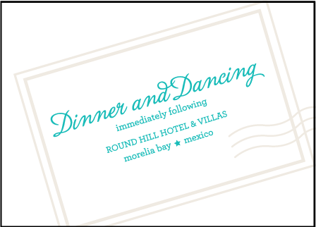 Classic Destination Letterpress Reception Design Medium