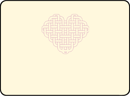 Connected Letterpress Placecard Flat Design Medium