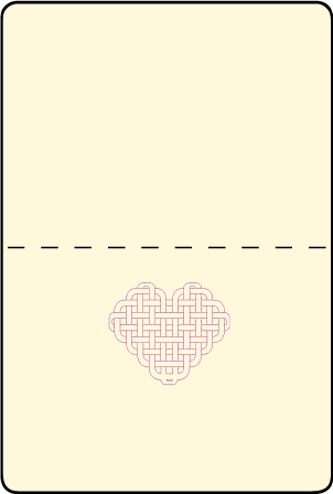 Connected Letterpress Placecard Fold Design Medium