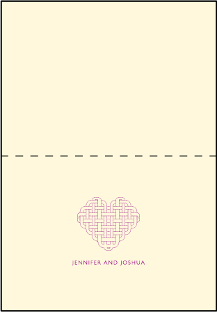 Connected Letterpress Thank You Card Fold Design Medium