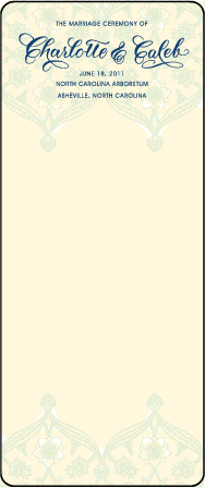 Connemara Letterpress Program Tea Design Medium