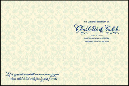Connemara Letterpress Program Design Medium