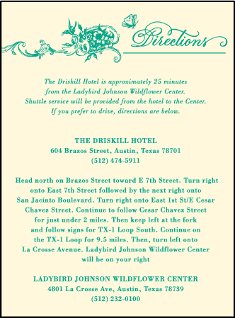 Conservatory Letterpress Direction Design Medium