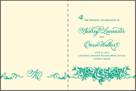 Conservatory Letterpress Program Design Medium