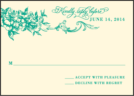 Conservatory Letterpress Reply Design Medium