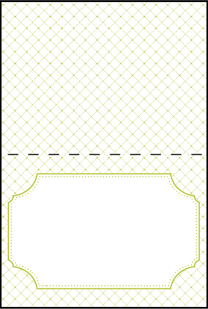 Cotillion Letterpress Placecard Fold Design Medium